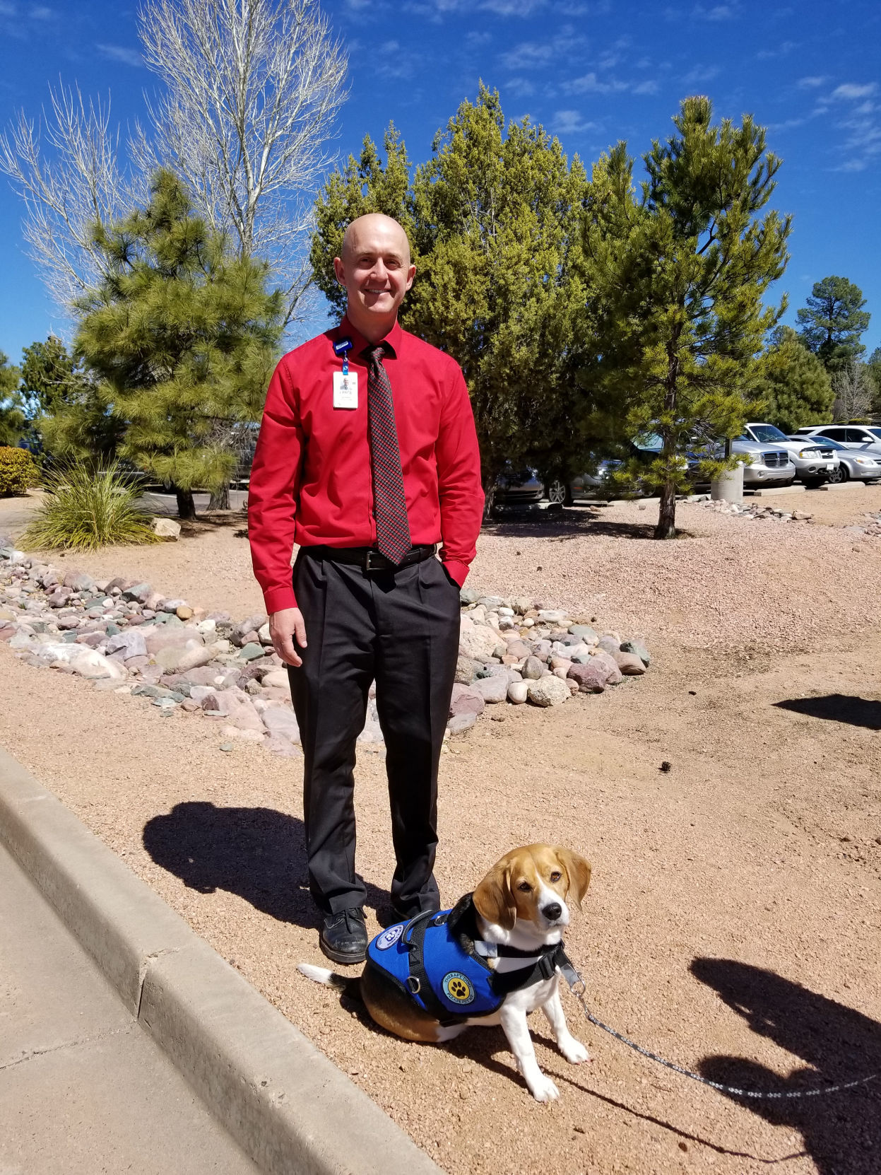 Lance Porter with Shiloh